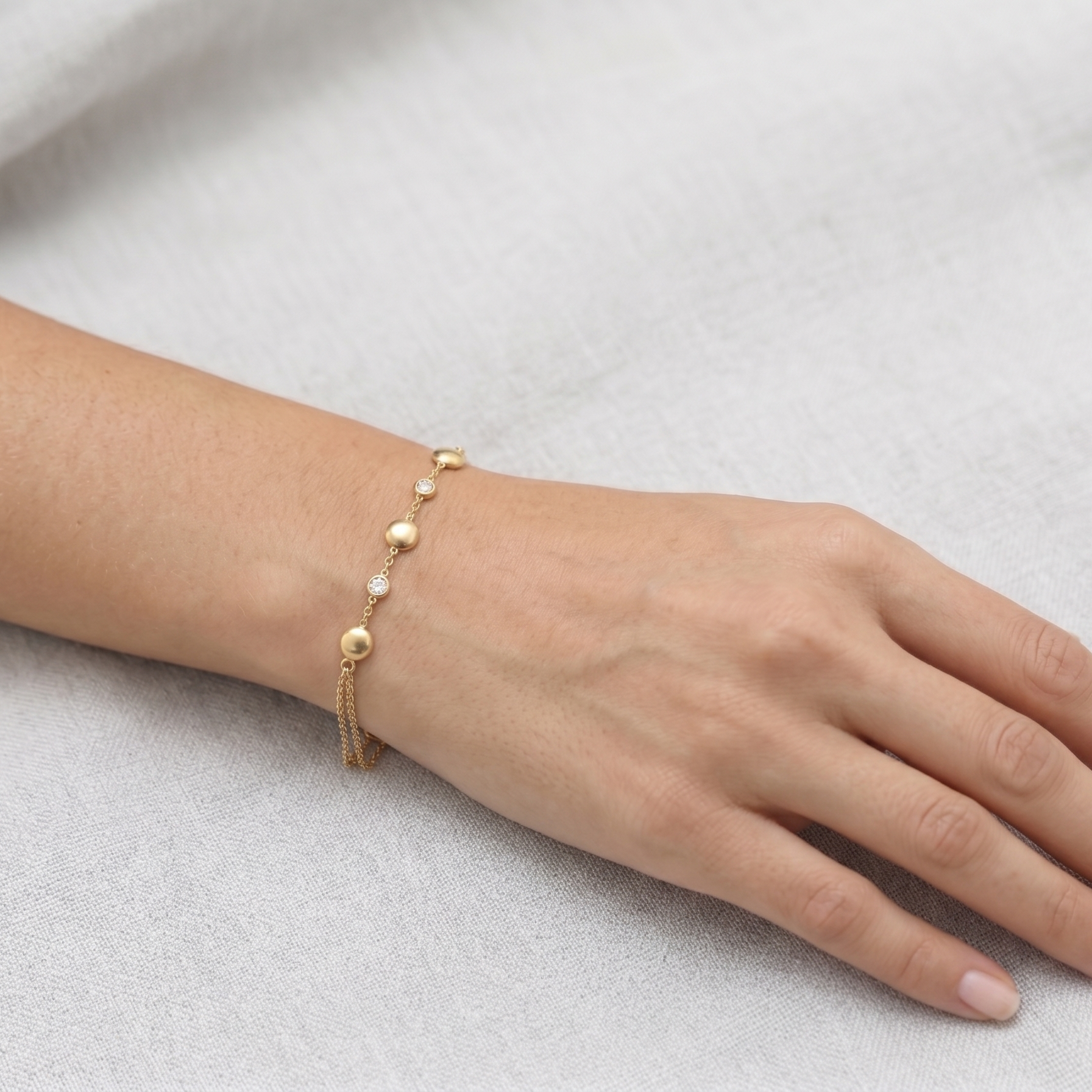 Pulsera  Aura Lúmina - Pulsera Oro Italiano 18k