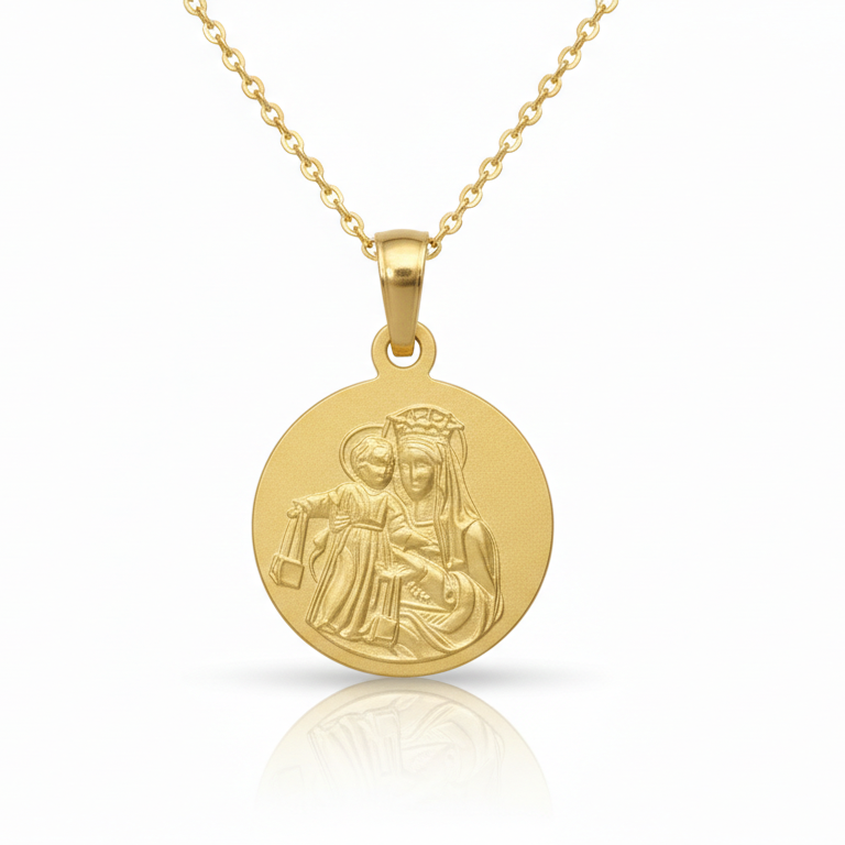 Colgante Escapulario Corazón de Jesús / Virgen del Carmen