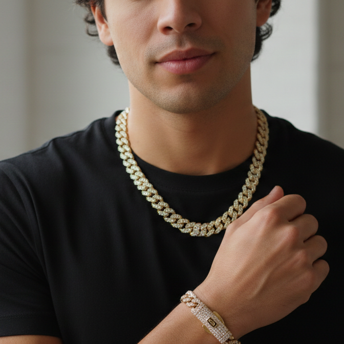 Cadena Cubana Oro Italiano