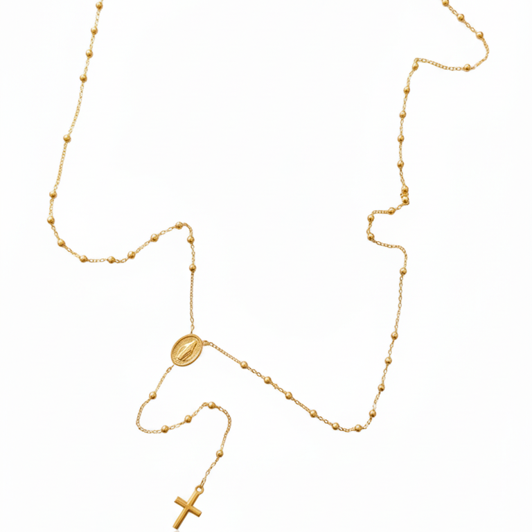 Collar Rosario - Collar Oro italiano 18k
