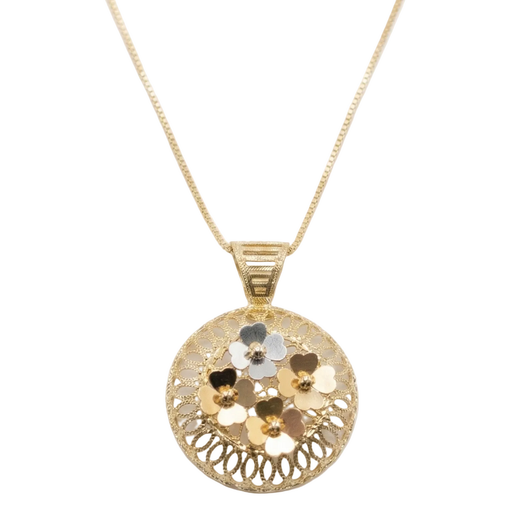 Colgante Clover - Colgante Oro italiano 18k