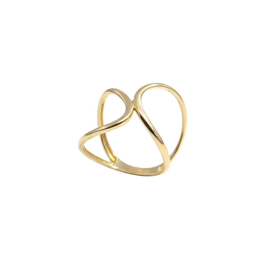 Anillo Ola en Oro - Anillo Oro italiano 18K