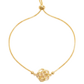 Pulsera Flor Central - Pulsera Oro italiano 18K