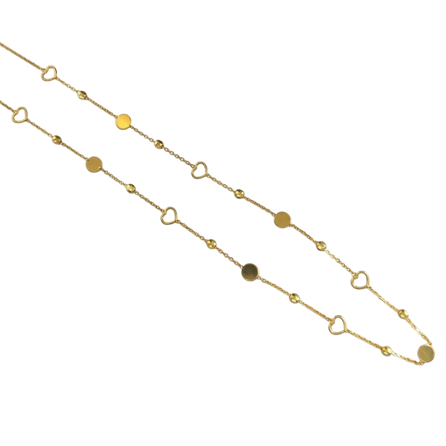 Collar Luna llena  - Collar Oro italiano 18k