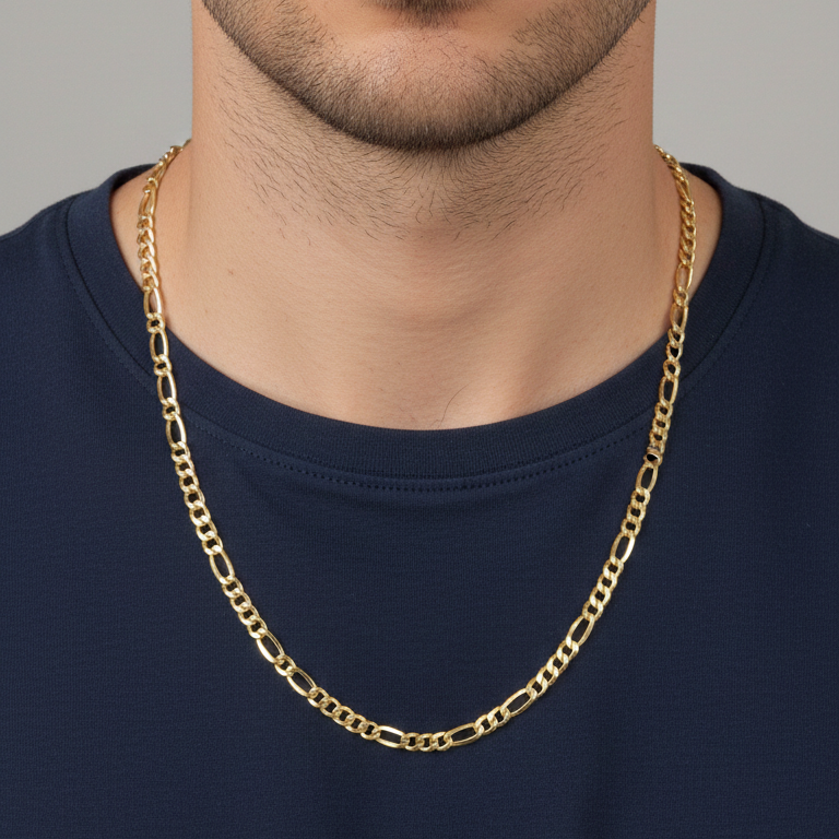 Cadena tres por uno - Oro Italiano