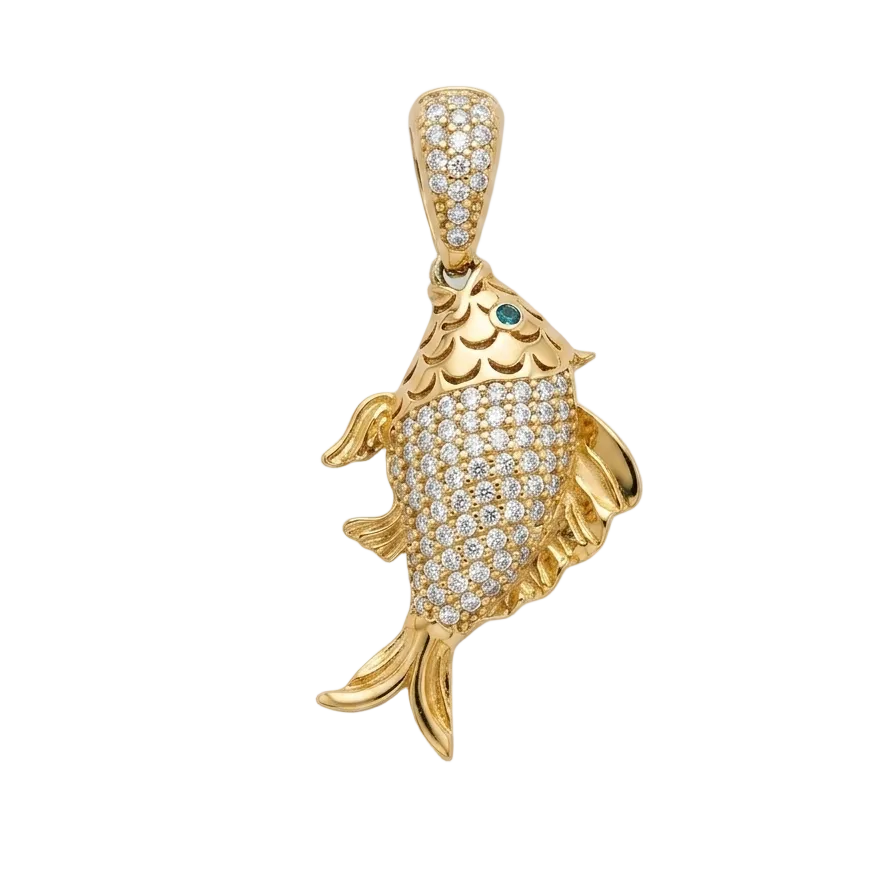 Colgante Piscis - Colgante Oro 18k