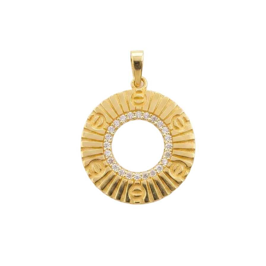 Colgante Destello Solar - Colgante Oro 18k