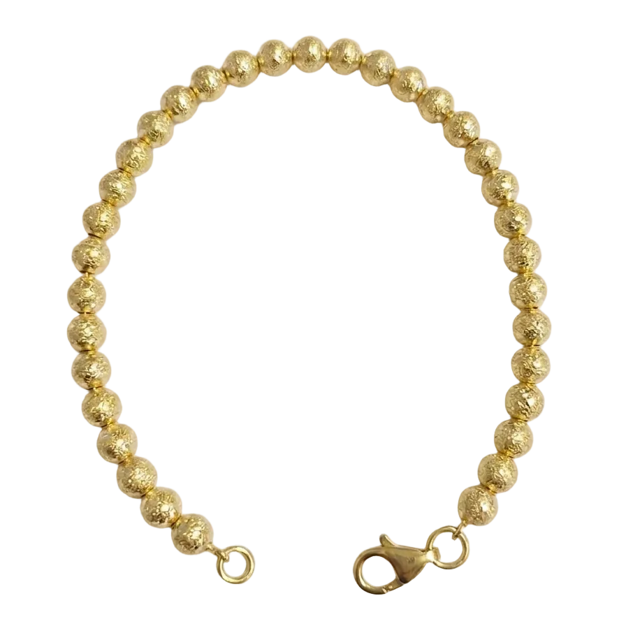 Pulsera Bolitas - Pulsera Oro Italiano 18k