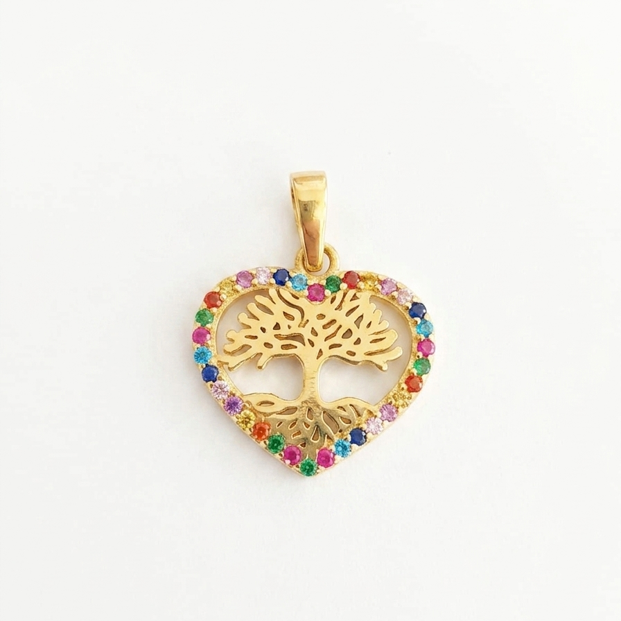 Colgante Raíces Preciosas - Colgante Oro 18K