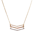 Collar Vértice Tricolor - Collar Oro 18k