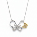 Collar Mariposa - Colgante Oro italiano 18k