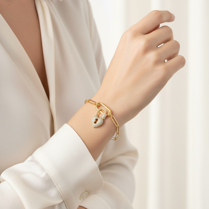 PULSERA CANDADO CORAZON