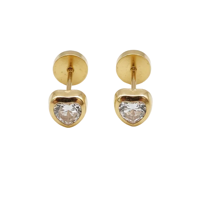 Aros abridor corazón en Oro