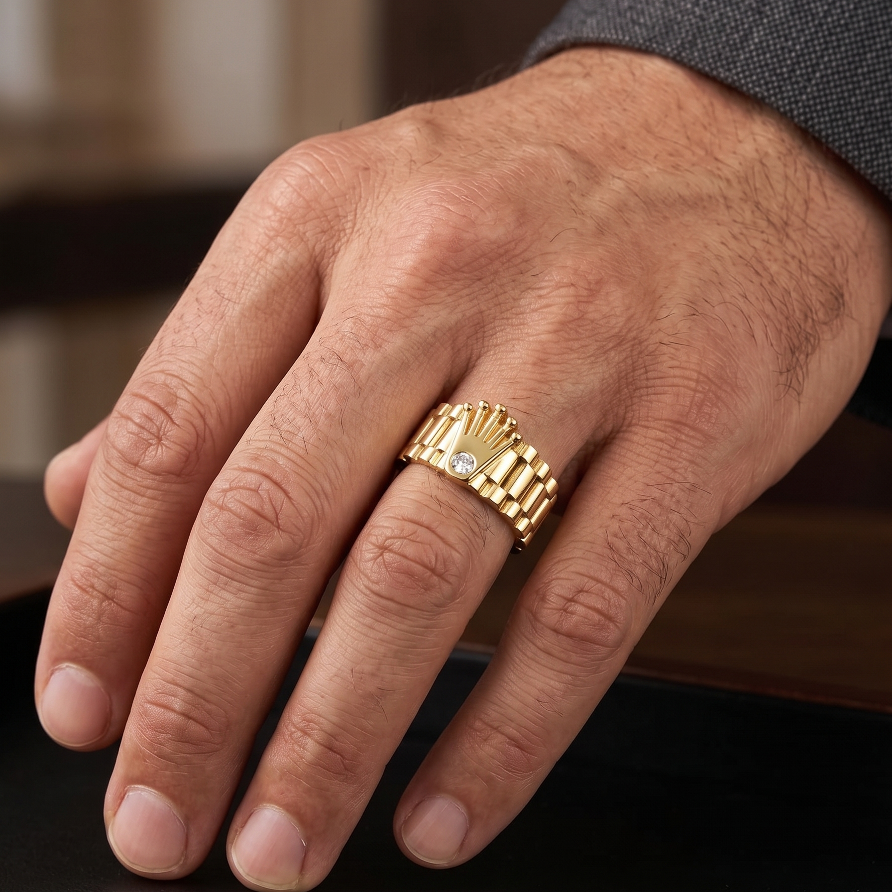 Anillo Sovereign Gold - Anillo Oro 18k