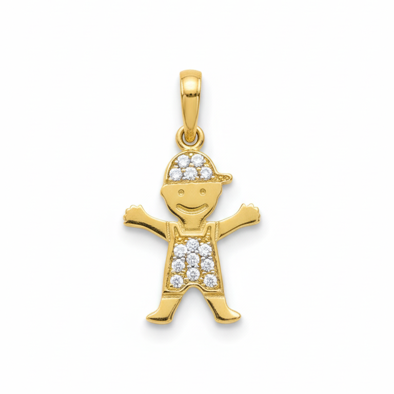 Colgante Niño - Colgante Oro italiano 18k