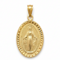 Colgante medalla Virgen La Milagrosa - Colgante Oro italiano 18k