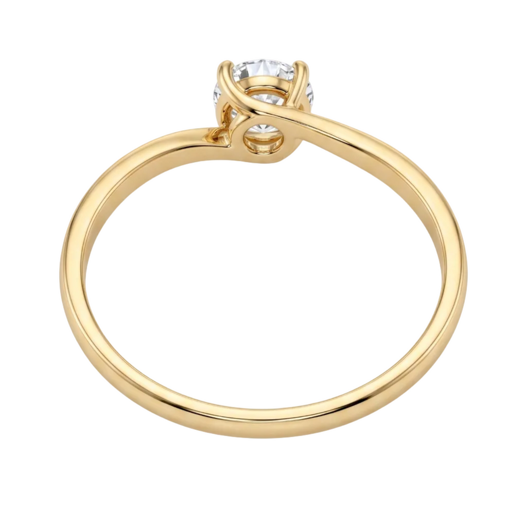 Anillo Solitario en Oro - Anillo Oro italiano 18K