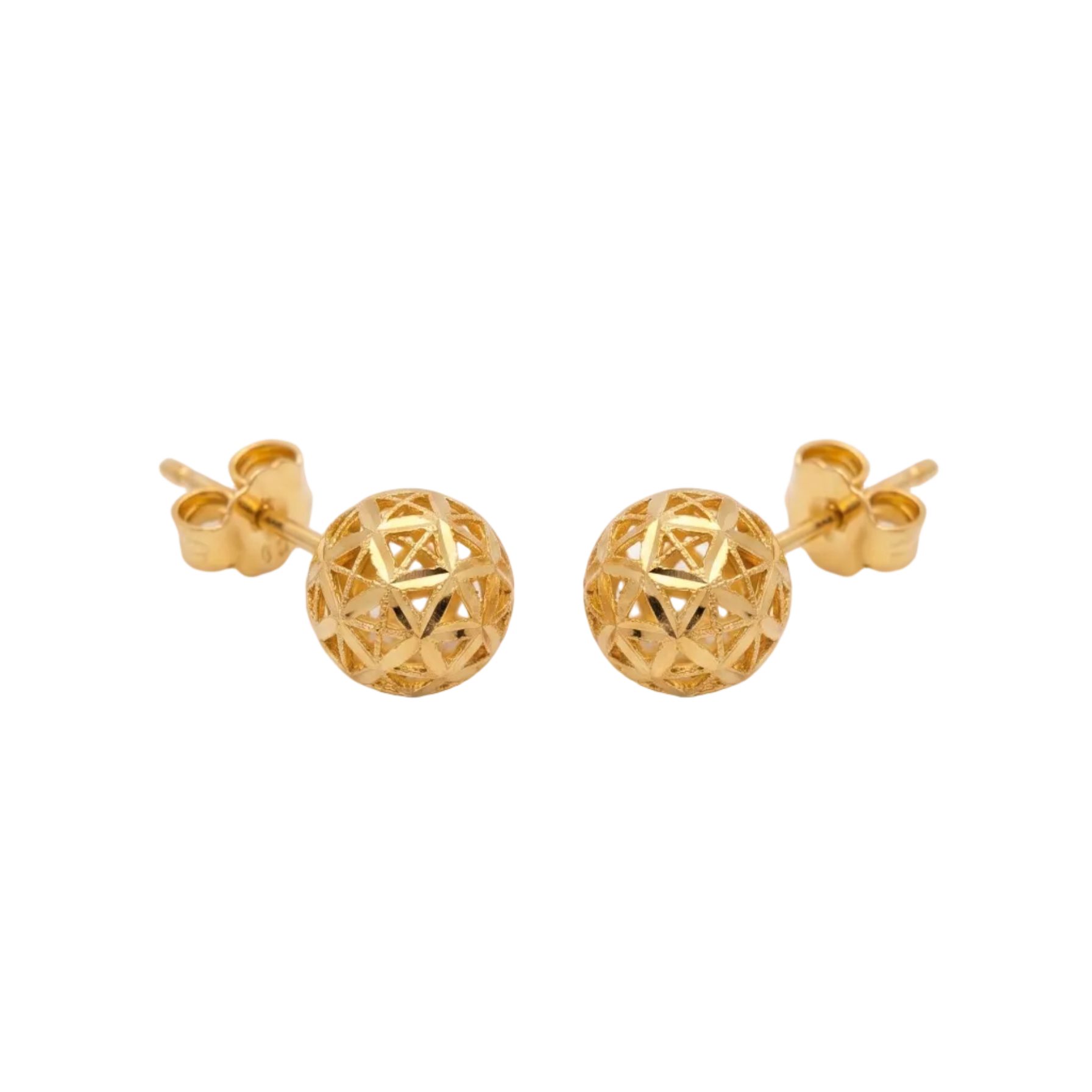 Aros Esfera Lattice - Aros Oro 18K