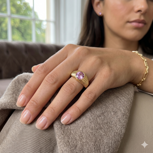 Anillo Amatista - Anillo Oro 18k