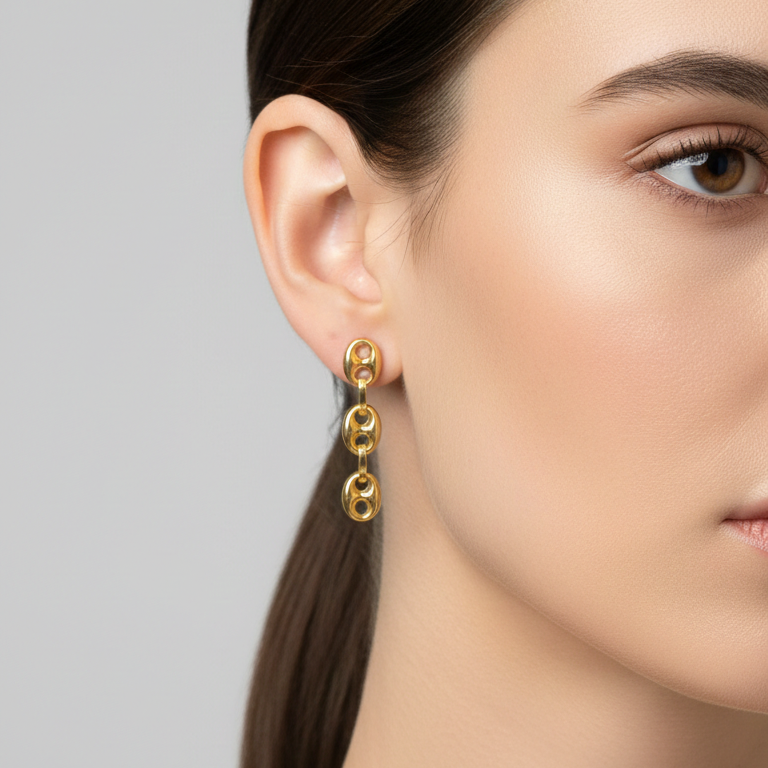 Aros Largos - Aros Oro italiano 18k