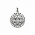 Colgante Medallón San Benito - Colgante Plata 925