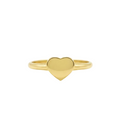 Anillo Corazón Liso - Oro Amarillo