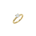 Anillo Solitario - Anillo Oro italiano 18k
