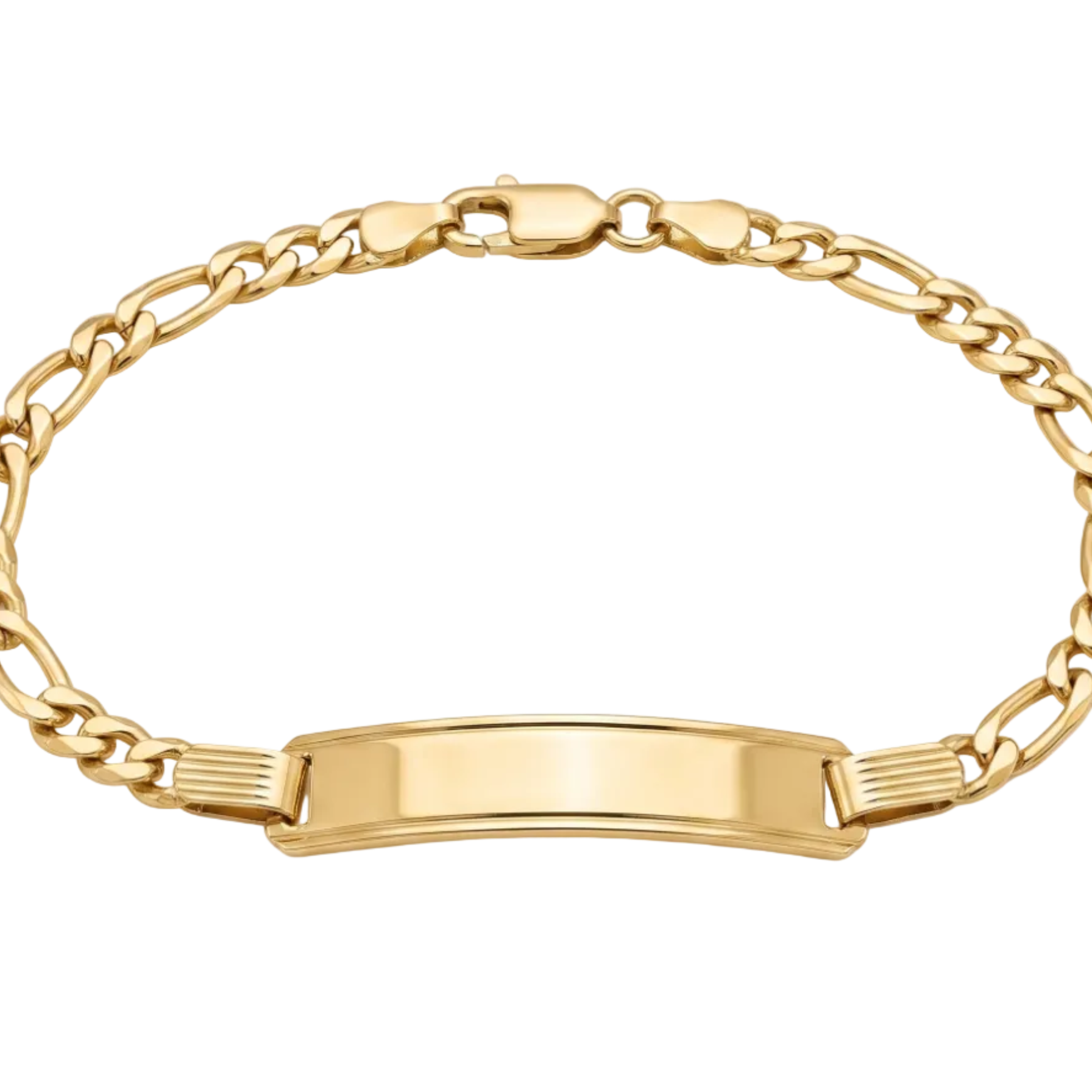 Pulsera Esclava de Identidad Figaro - Pulsera Oro Italiano 18k