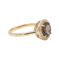 Anillo Oro amarillo amatista briolet - Anillo Oro 18k