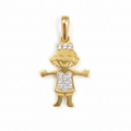 Colgante Niña - Colgante Oro italiano 18k
