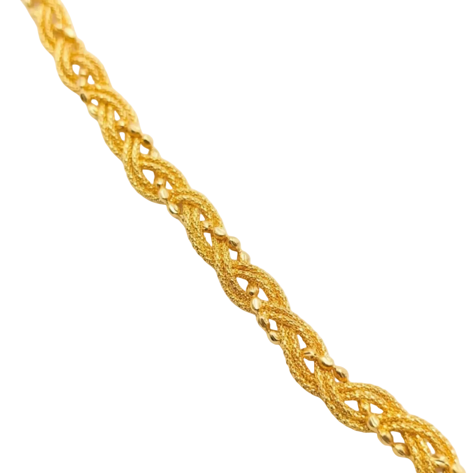 Pulsera Tejida fina - Pulsera Oro Italiano 18k