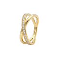 Anillo Aura Cruzada en Oro - Anillo Oro italiano 18K