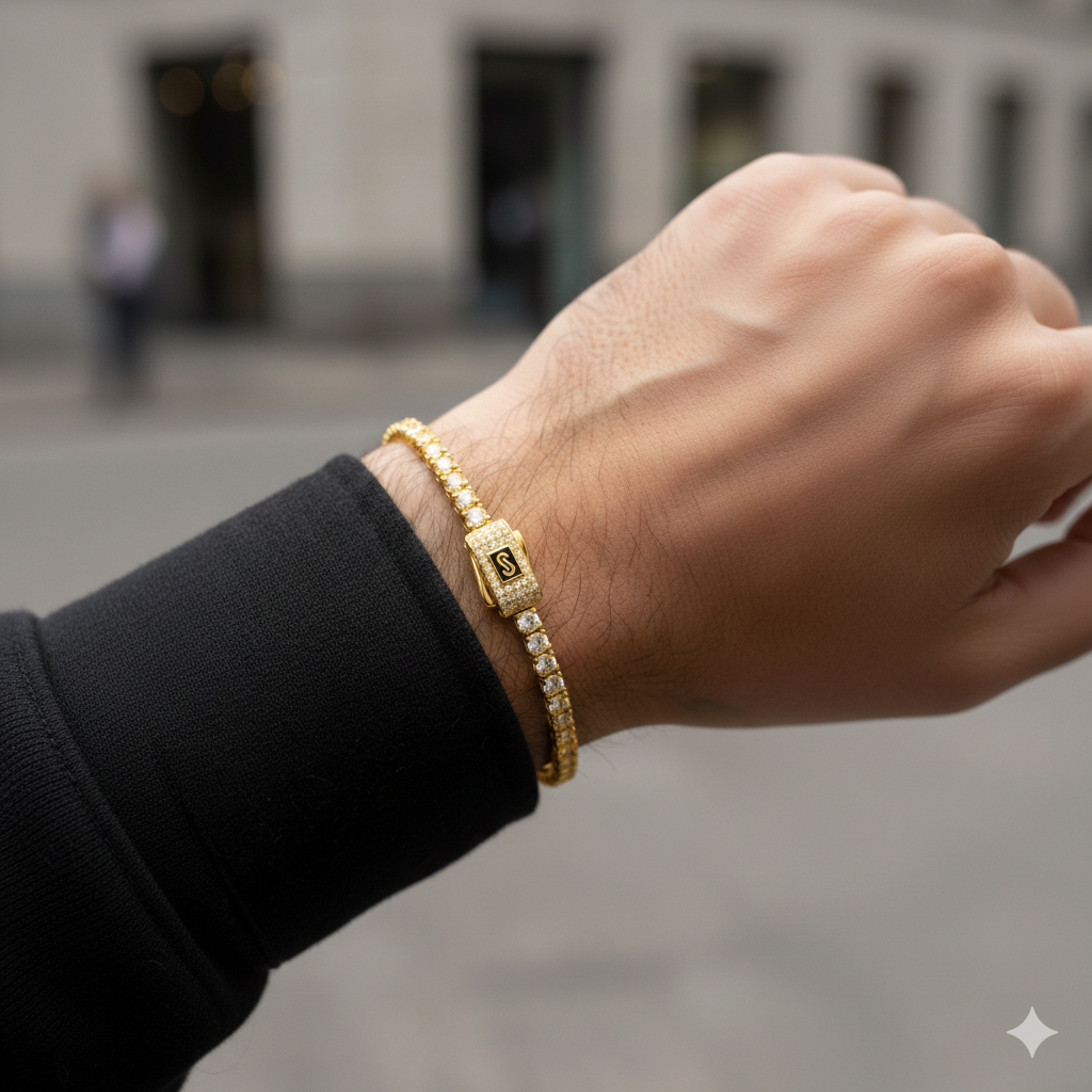 Pulsera Cubana Oro Italiano