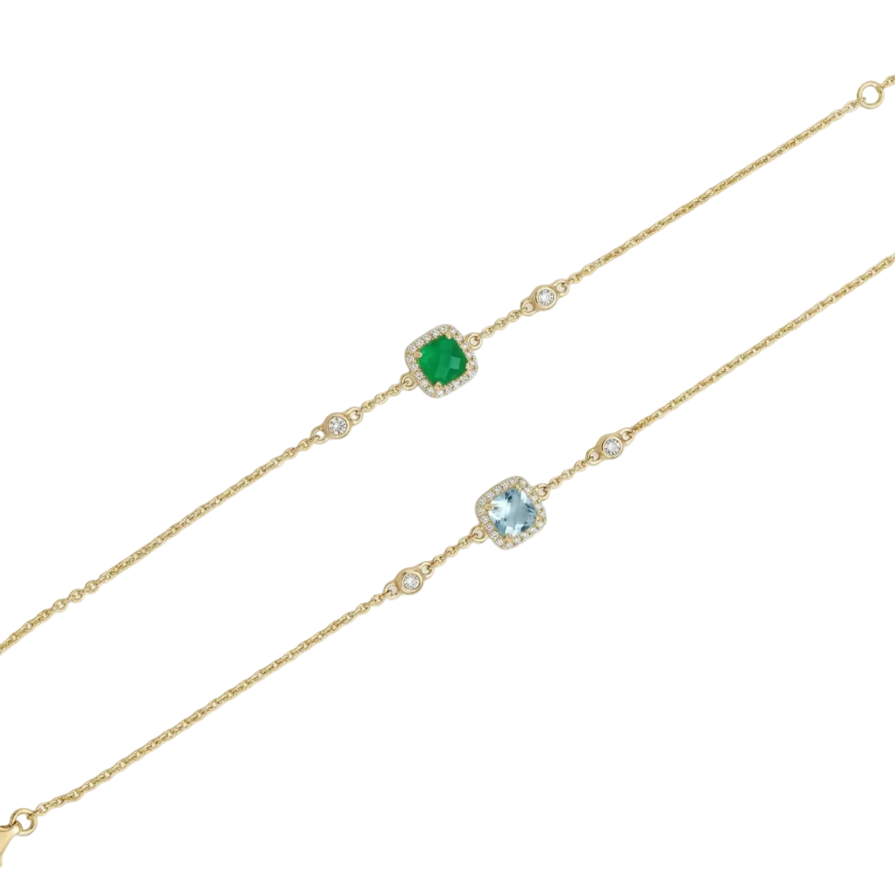 Pulsera Celeste - Pulsera Oro Italiano 18k