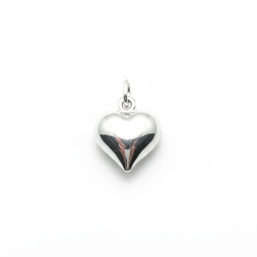 Colgante Corazón Bombacho - Colgante Plata 925