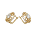 Aros Rosetón Dhalia - Aros Oro Italiano 18K