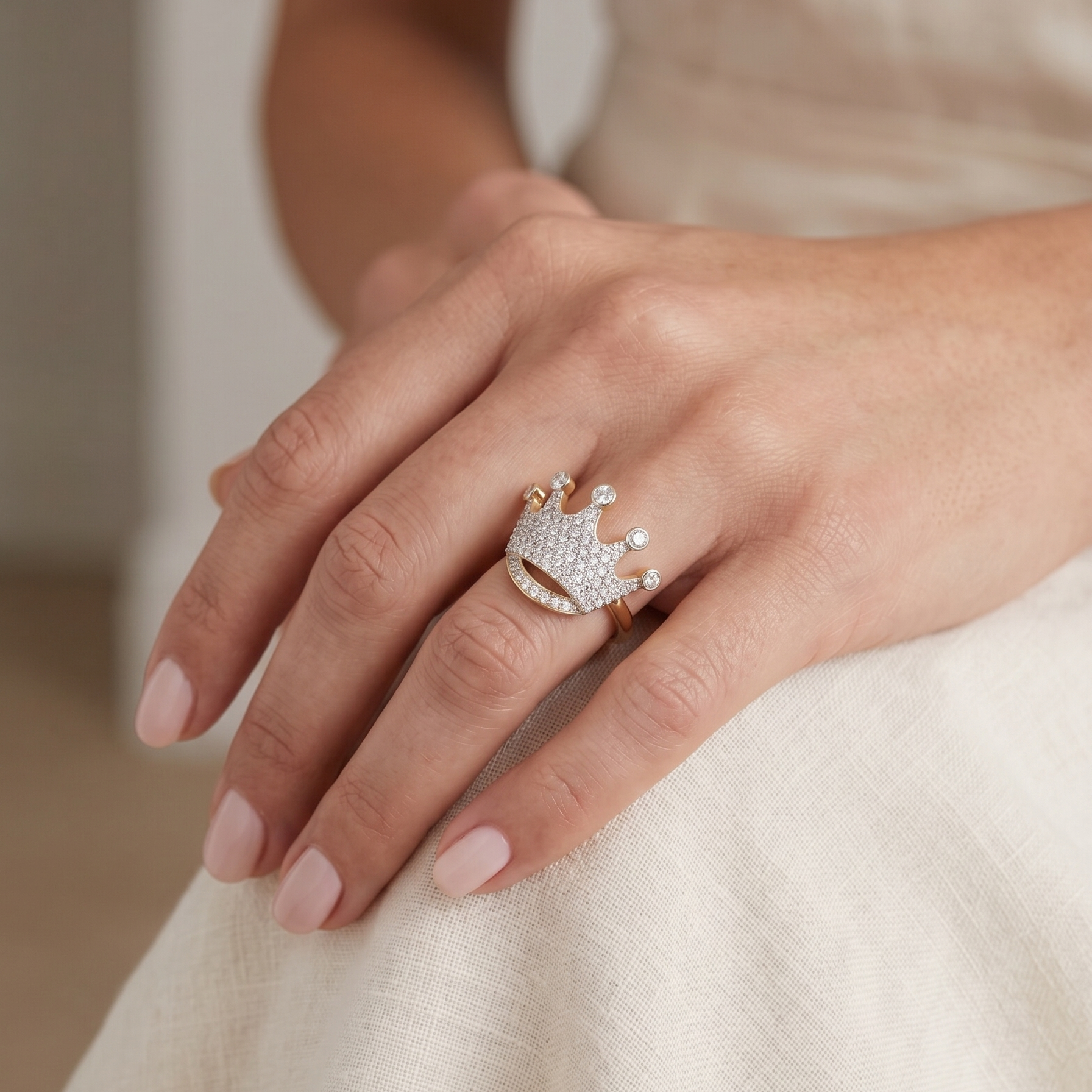 Anillo Princesa Valiente - Anillo Oro 18k