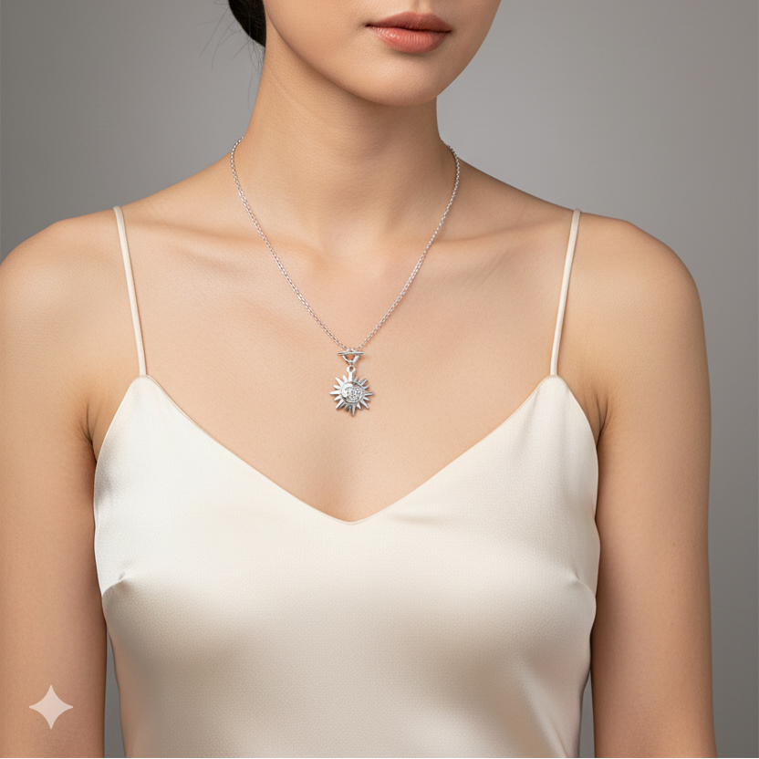 Colgante Sol - Colgante Plata 925