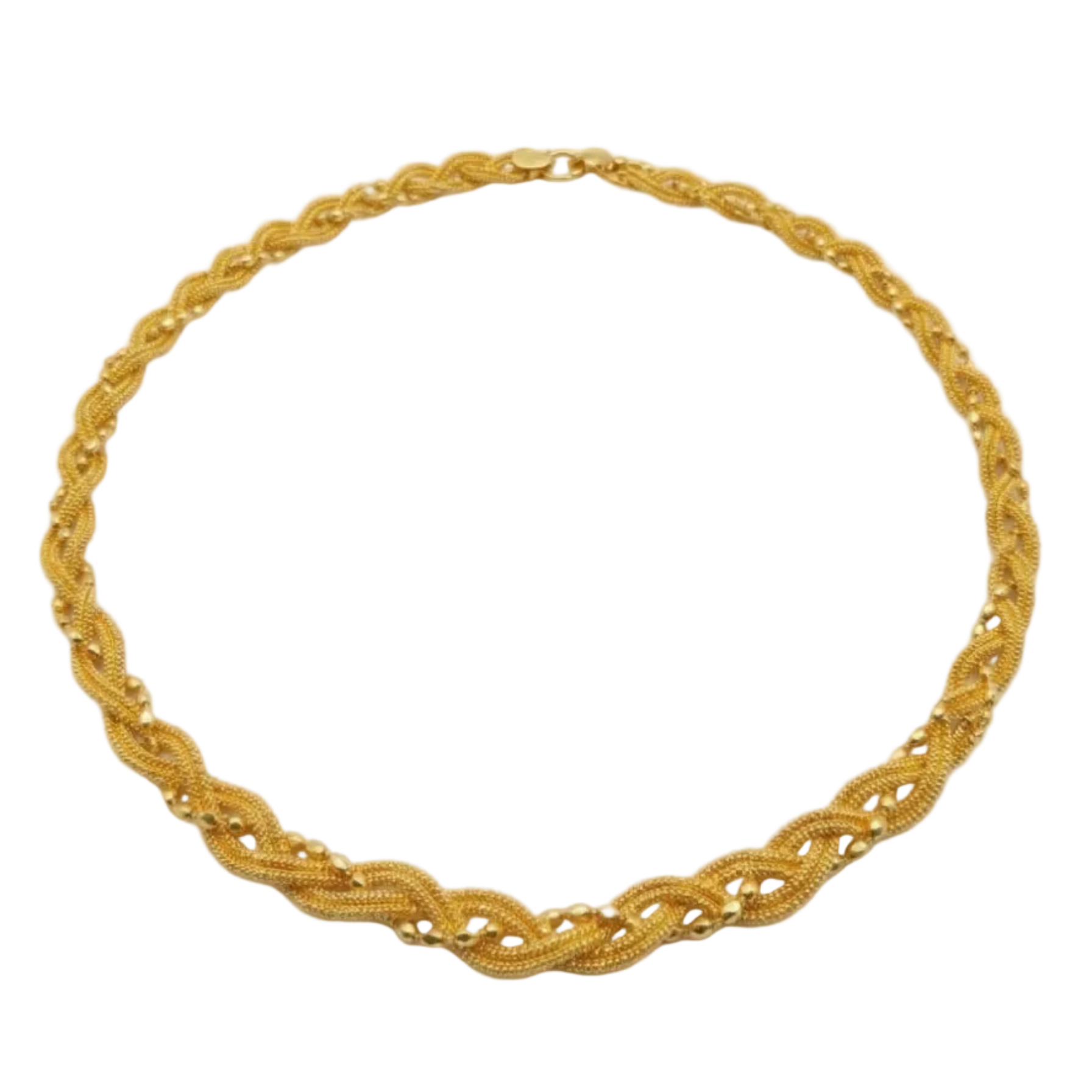 Collar Tejido fino - Collar Oro italiano 18k