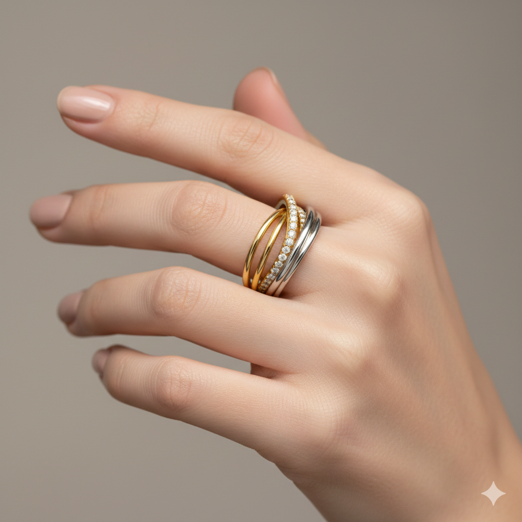 Anillo Saturno - Anillo Oro 18k