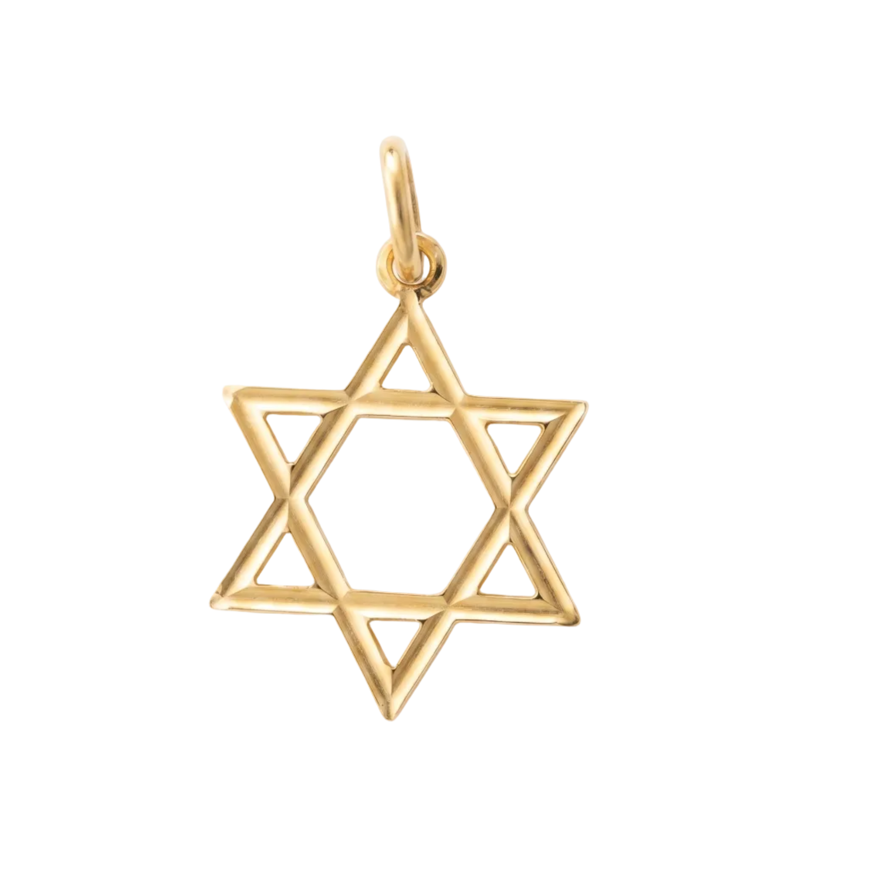 Colgante Estrella de David Lineal - Colgante Oro 18k