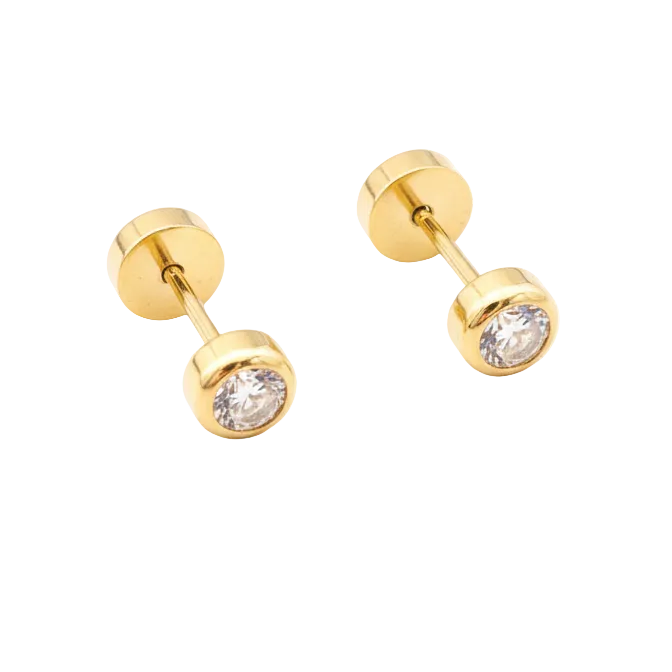 Aros Abridor Punto de Luz - Oro Amarillo