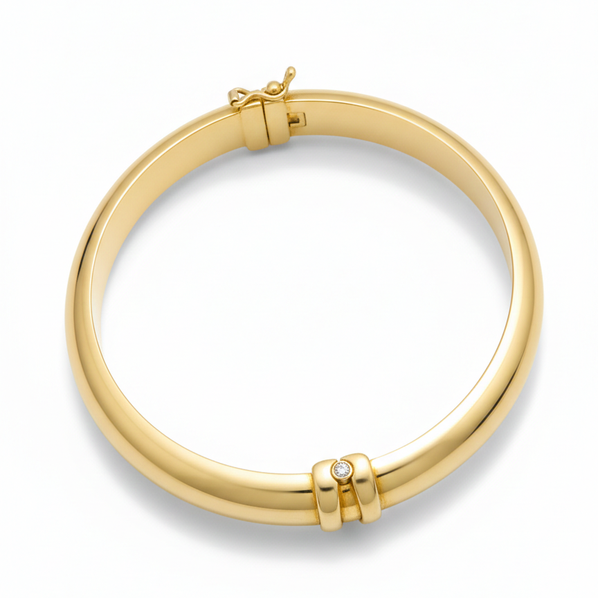 Pulsera Rígida ancha - Pulsera Oro Italiano 18k