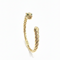 Pulsera Rígida Pantera- Pulsera Oro Italiano 18k