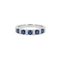 Anillo Nebulosa Azul - Anillo Oro Italiano 18k