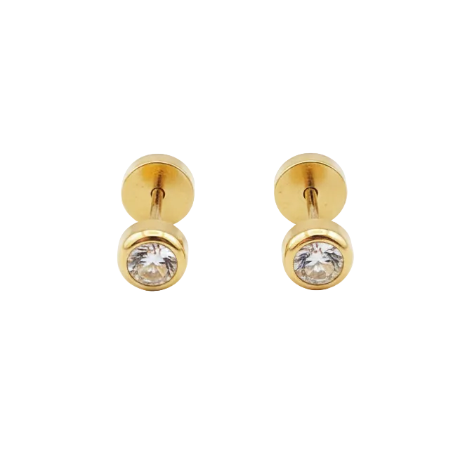 Aros Abridor Punto de Luz - Oro Amarillo