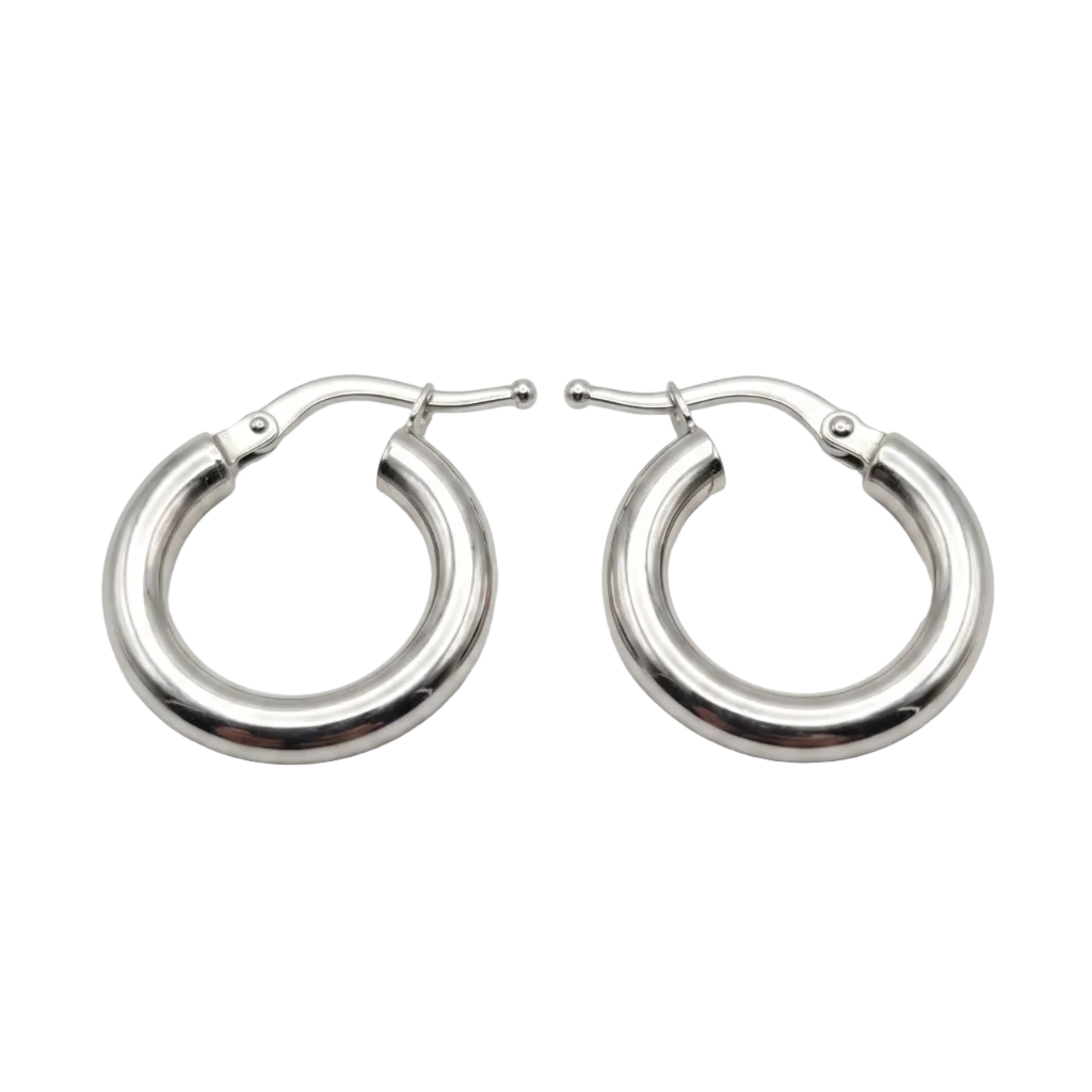 Aros Argollas Tubo - Aros Oro Italiano 18