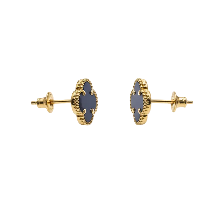 Aros Cuatro Pétalos - Aros Oro Italiano 18K