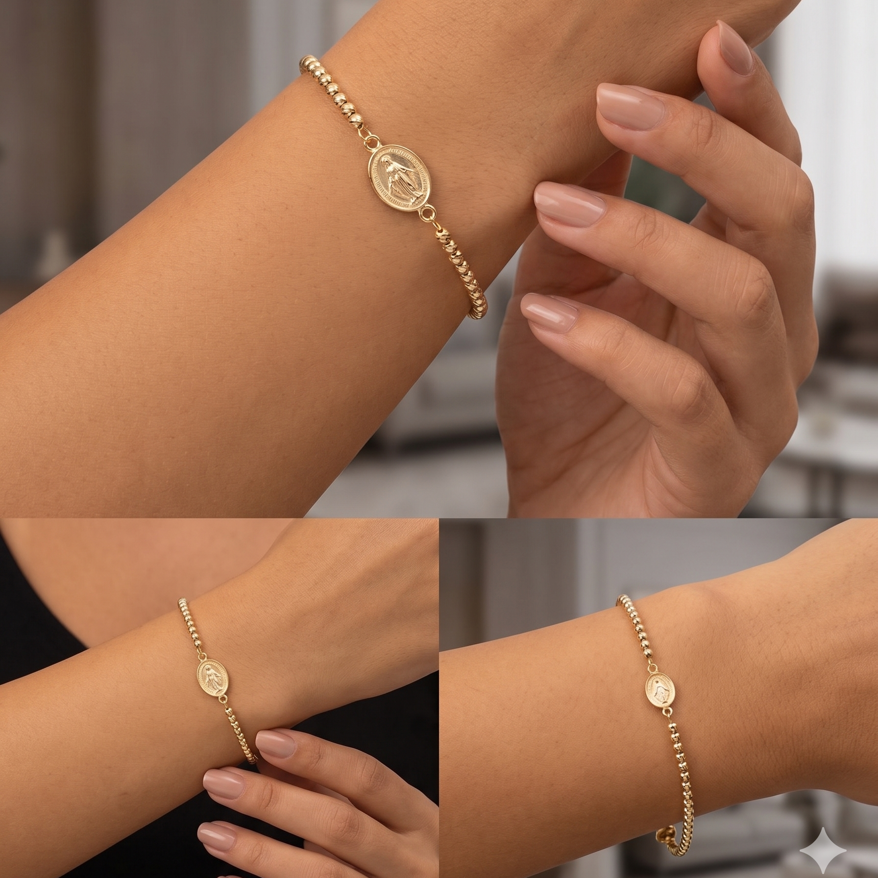 Pulsera Milagrosa - Pulsera Oro Italiano 18k