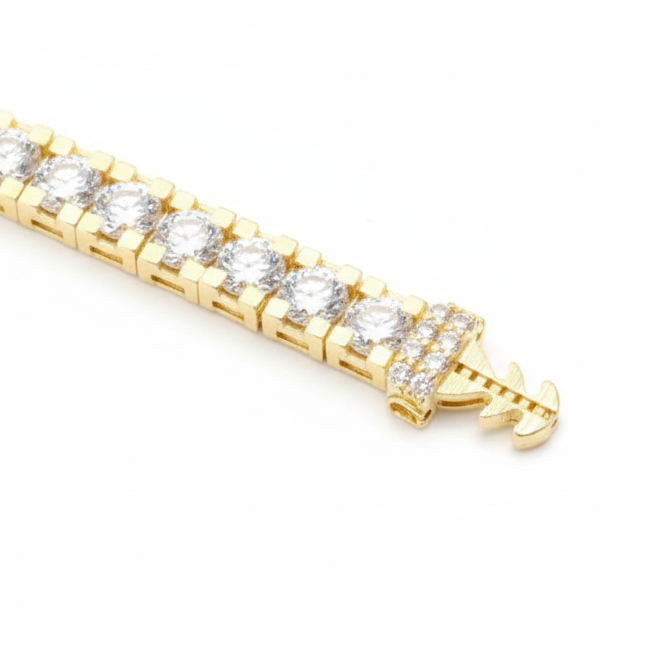 Pulsera Cubana Oro Italiano